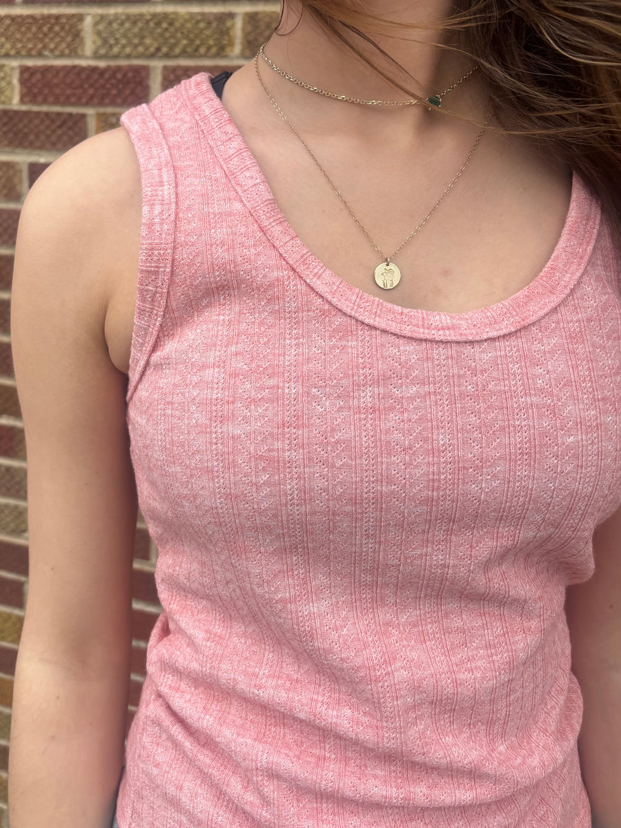 Solid U Neck Slim Tank Top