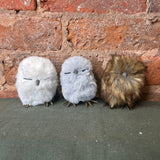 Winter Owl Orn w/ Feet 3.5”