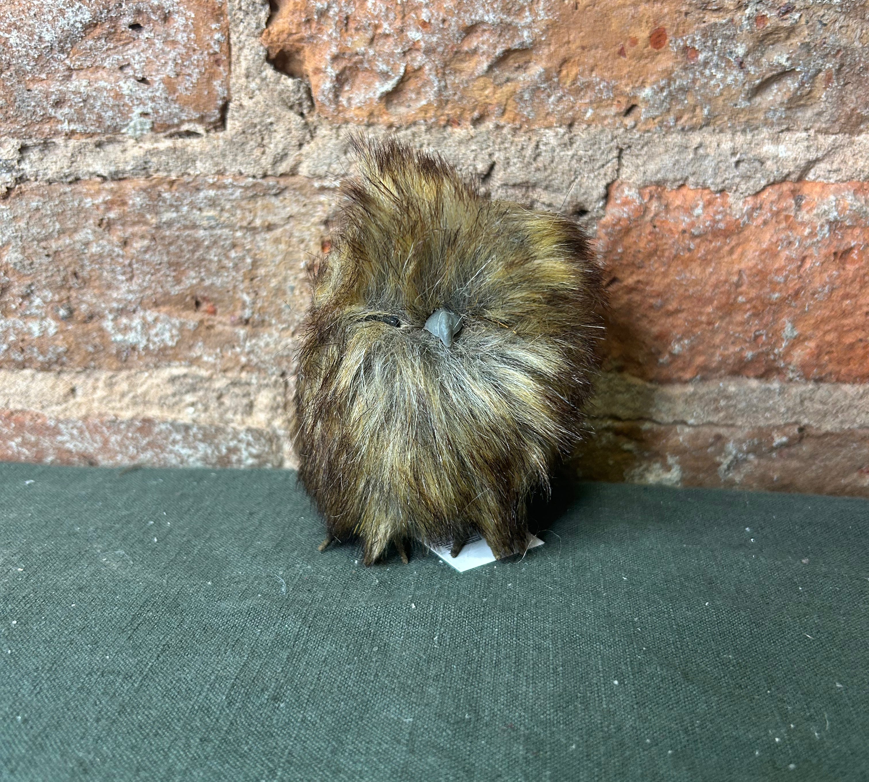Winter Owl Orn w/ Feet 3.5”