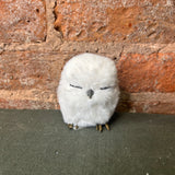Winter Owl Orn w/ Feet 3.5”