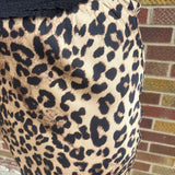 Leopard Satin Maxi Skirt