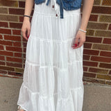 Long Tiered Maxi Skirt