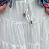 Long Tiered Maxi Skirt