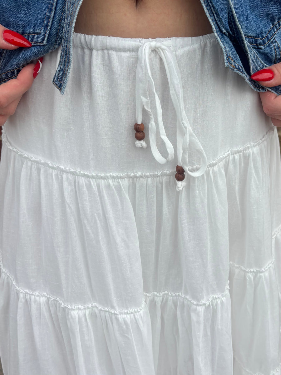 Long Tiered Maxi Skirt