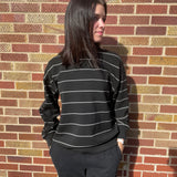 Modal Scuba Stripe Crewneck Top