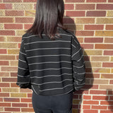 Modal Scuba Stripe Crewneck Top