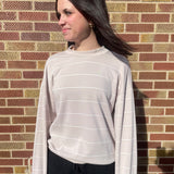 Modal Scuba Stripe Crewneck Top