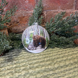 LED Glass Animal Disc Orn 4.5"