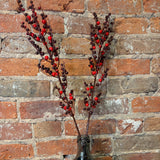Mixed Red Outdoor Berry Spray 29"