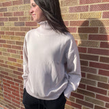 Modal Scuba Ribbed Mock Neck Pullover