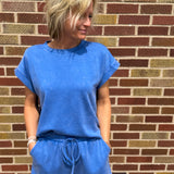Mineral Wash Drawstring Shorts