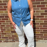White Slim Bootcut Judy Blues