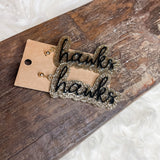 Collegiate Double Layer Acrylic Earrings