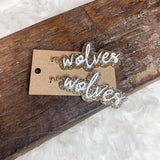 Wolves Double Stacked Acrylic Earrings