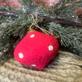 Golden Top Paper Mache Orn 3”