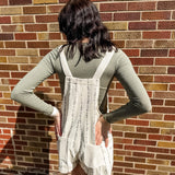 Floral Print Overalls