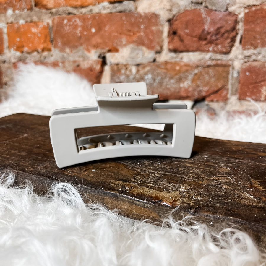 Rectangular Large Matte Hair Claw