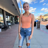 Stretchy Ribbed Tank Top