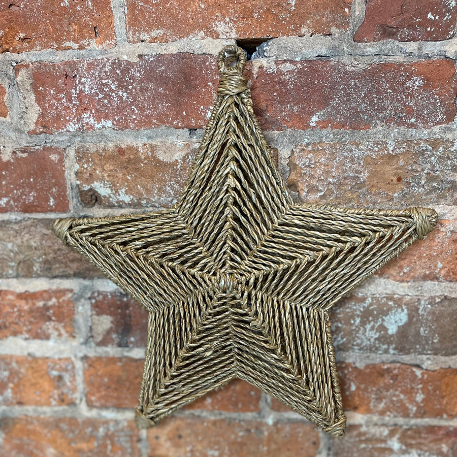Natural Hand Woven Bankuan Star 13.5”