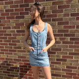Denim Stretch Bodycon Dress