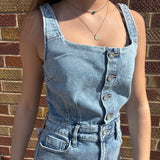 Denim Stretch Bodycon Dress