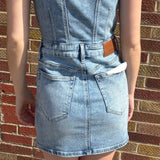 Denim Stretch Bodycon Dress