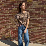 Leopard Print Knit Top