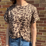 Leopard Print Knit Top