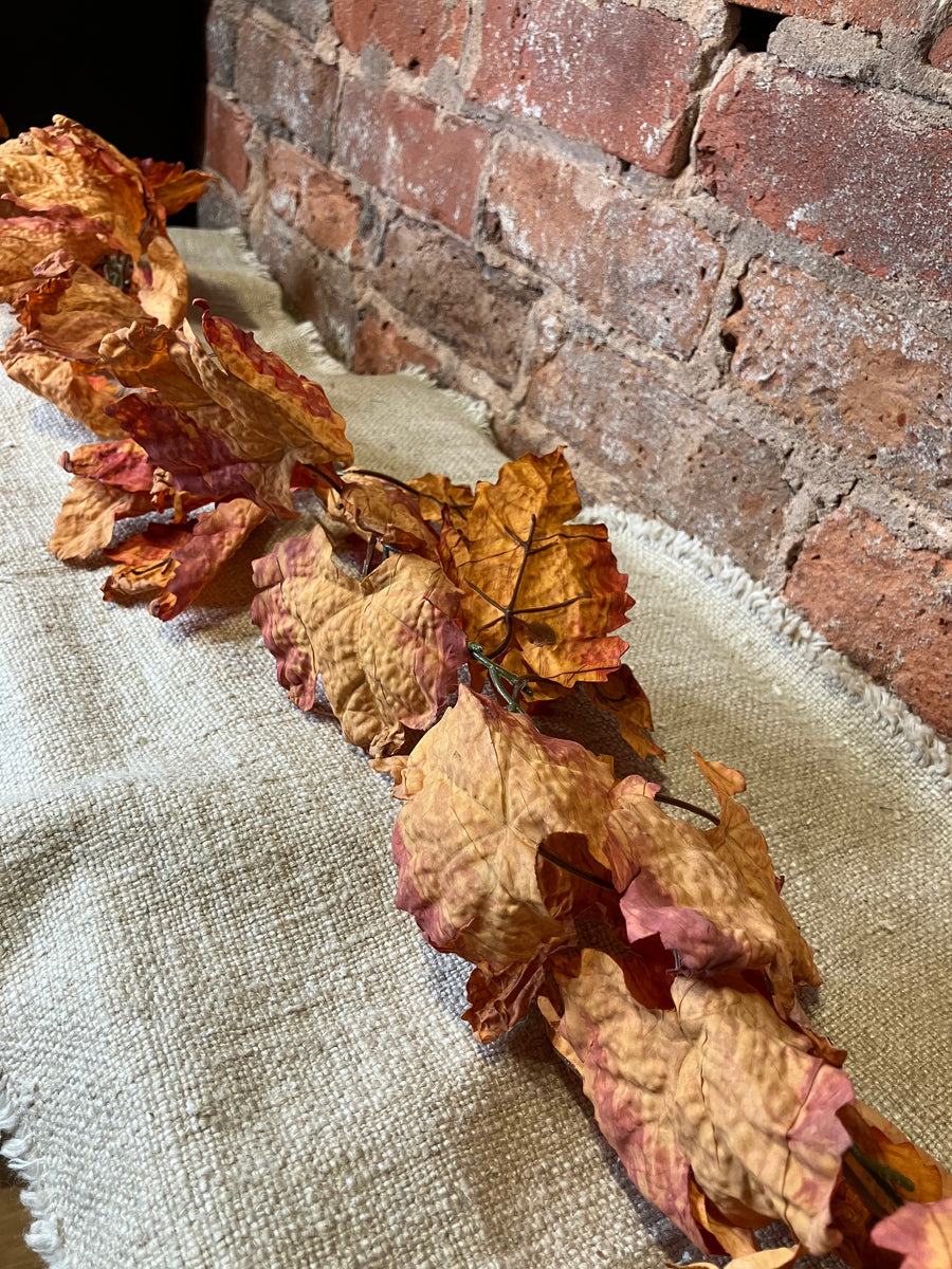 Faux Leaf Garland 72”