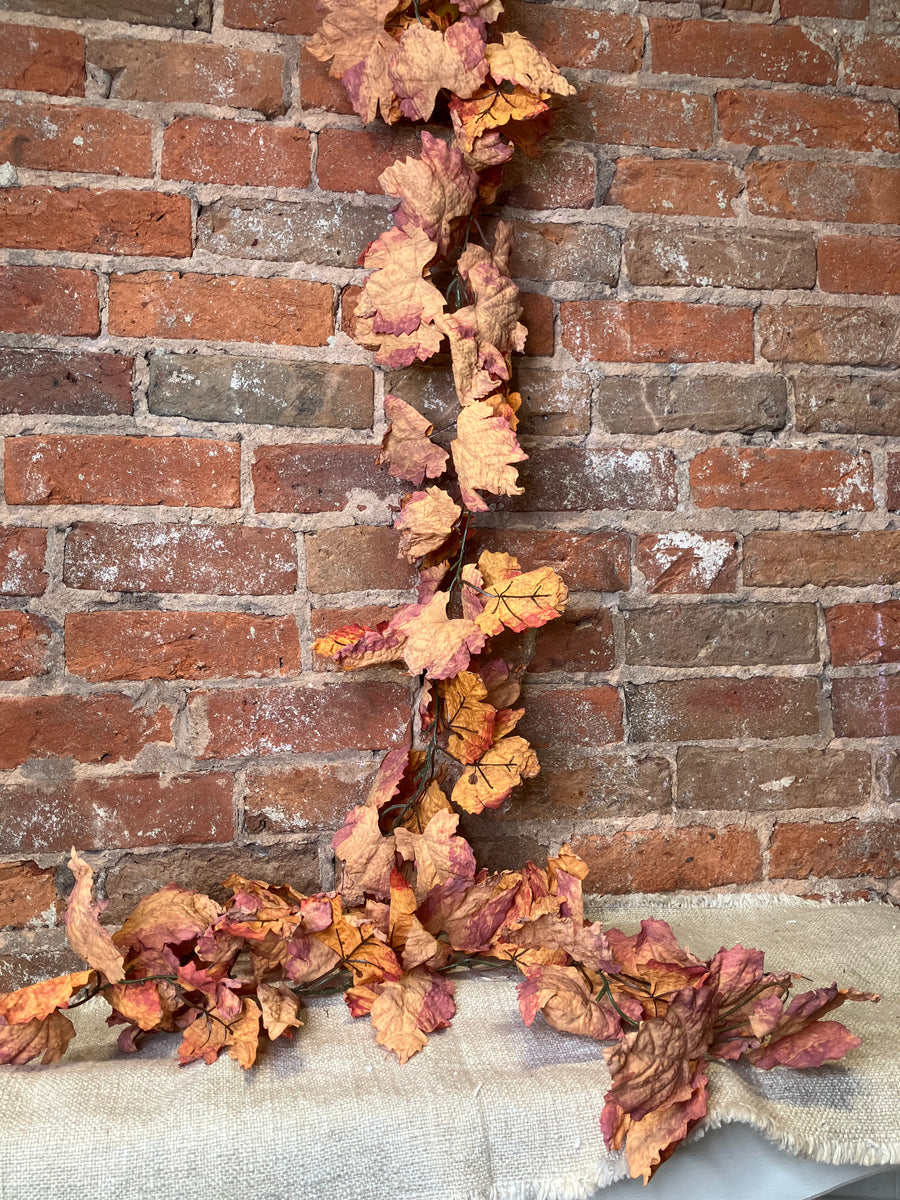 Faux Leaf Garland 72”