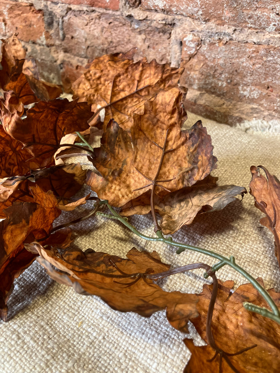 Faux Leaf Garland 72”