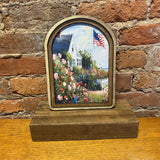 Arch Top Patriotic Beach House Sign 8.25x11"