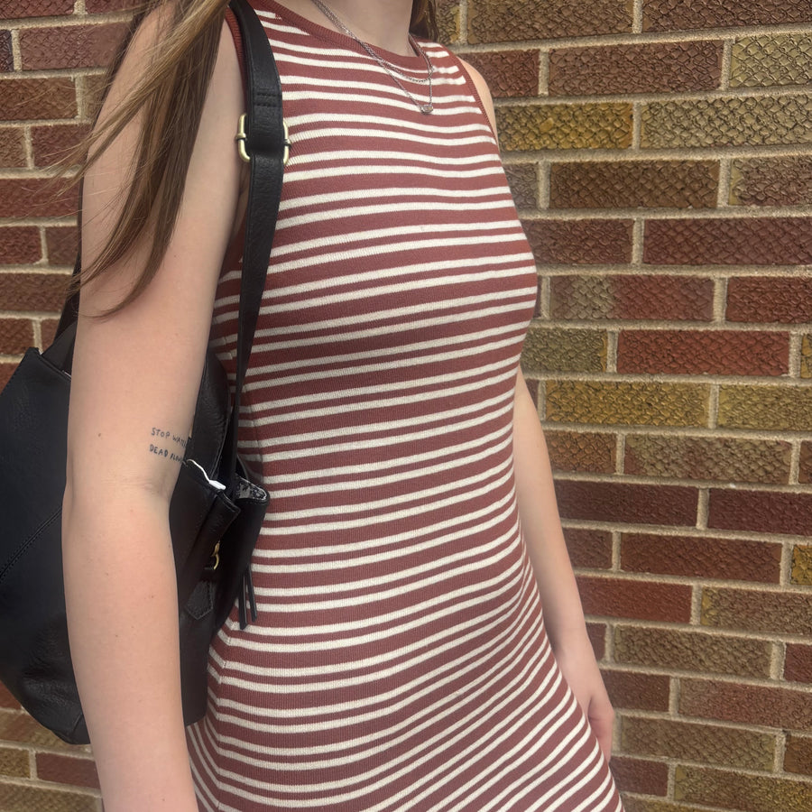 Striped Tank Midi Dress