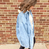 Boxy-Cut Denim Jacket