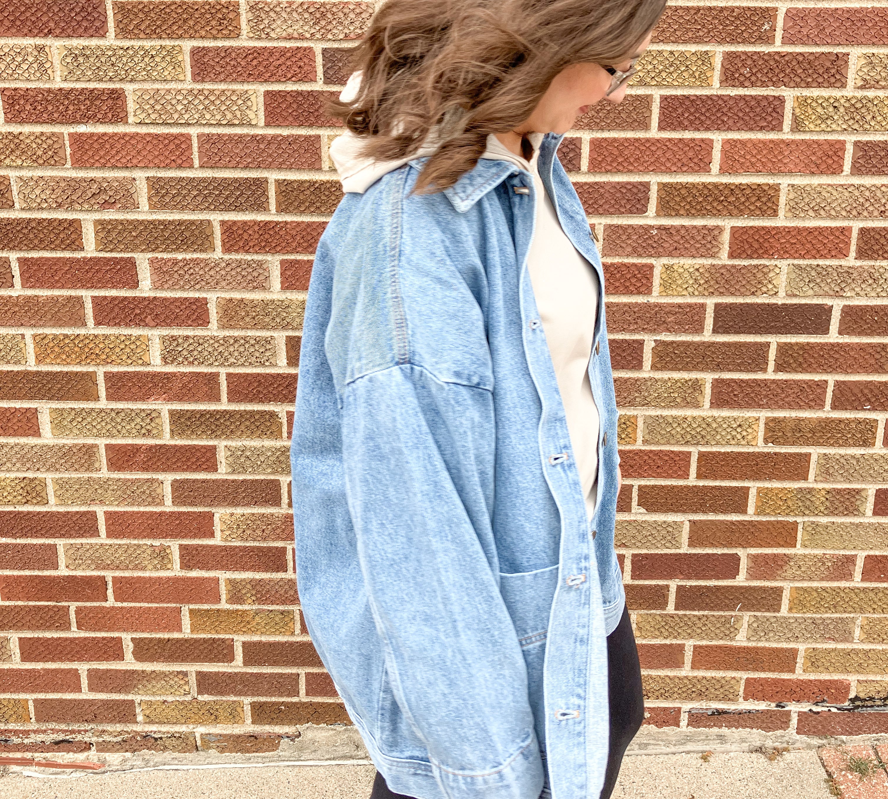 Boxy-Cut Denim Jacket