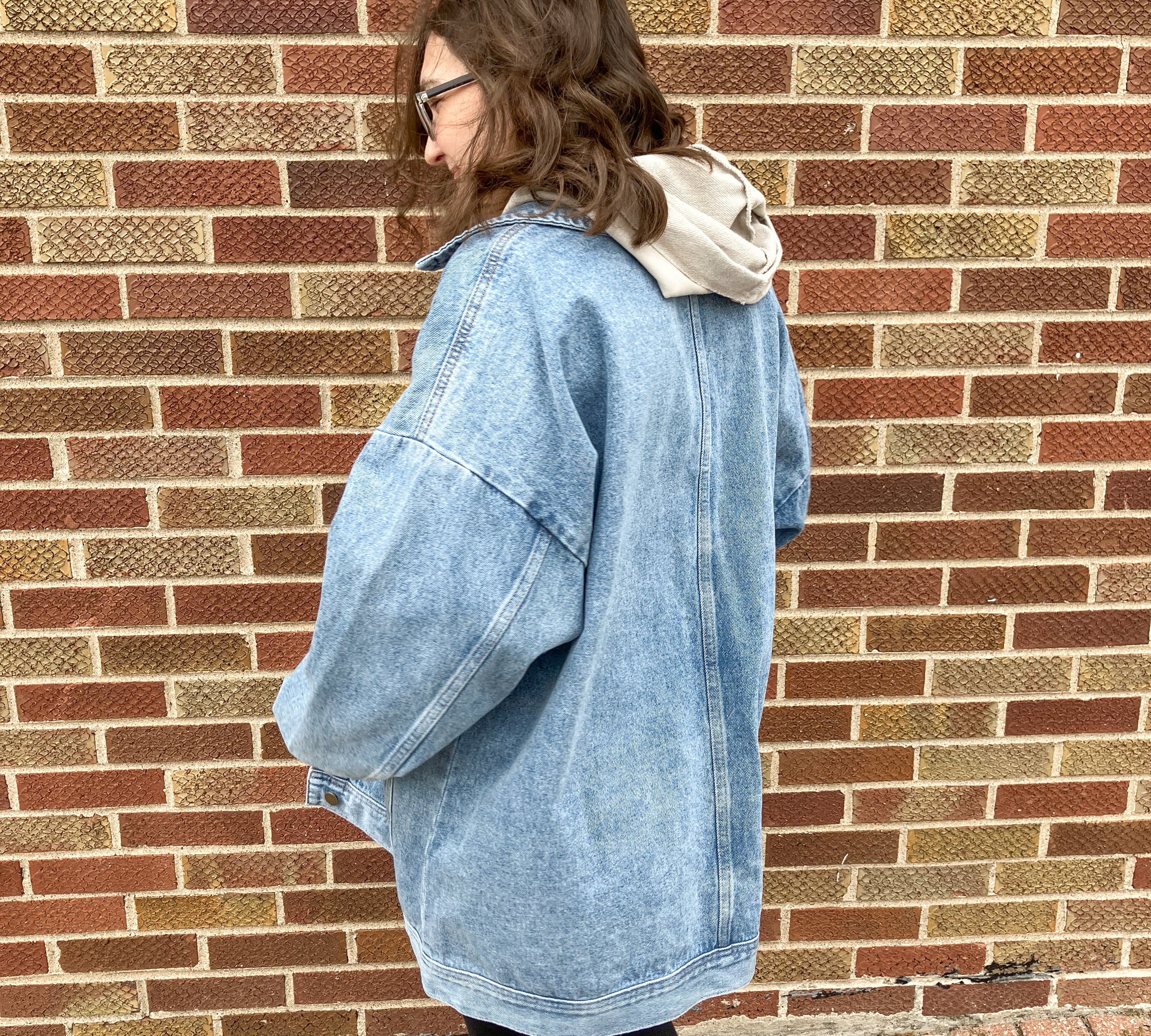 Boxy-Cut Denim Jacket
