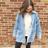 Boxy-Cut Denim Jacket