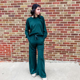 Oversized Cotton Slub Long Sleeve Top