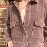 Brown Washed Corduroy Jacket