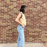 Mineral Washed Cropped Sleeveless Tank