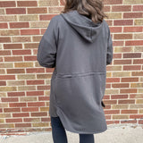 French Terry Hoodie Cardigan