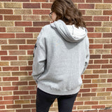 Gray Hoodie w/Black Star Sleeve