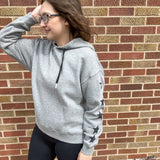 Gray Hoodie w/Black Star Sleeve