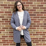French Terry Hoodie Cardigan