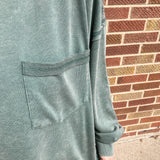 Mineral Wash French Terry Pullover w/Pocket