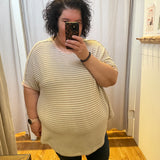 Plus Boxy Striped Top