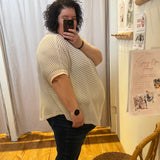 Plus Boxy Striped Top