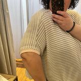 Plus Boxy Striped Top