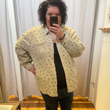 Plus Faded Floral Print Top