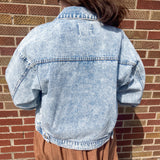 Denim Oversize Crop Jacket